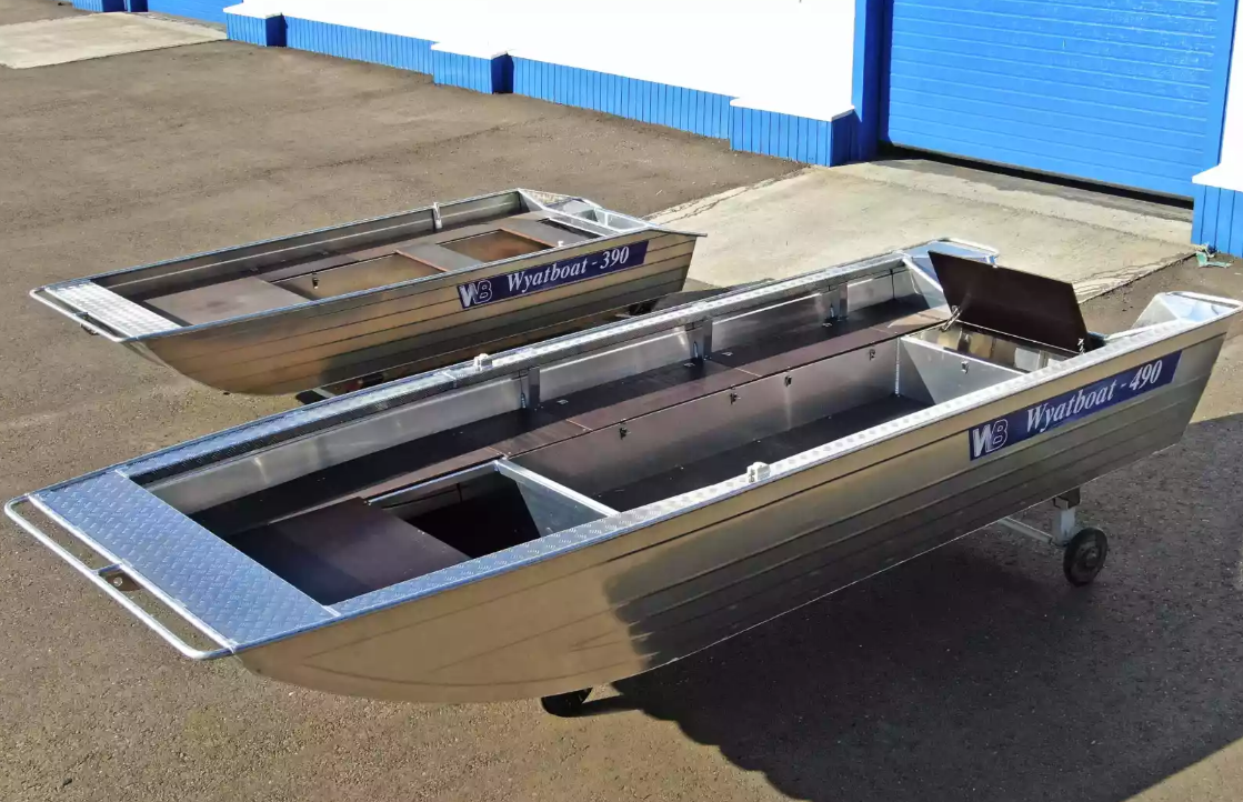 Алюминиевая лодка Wyatboat-490 Jonboat в Хабаровске
