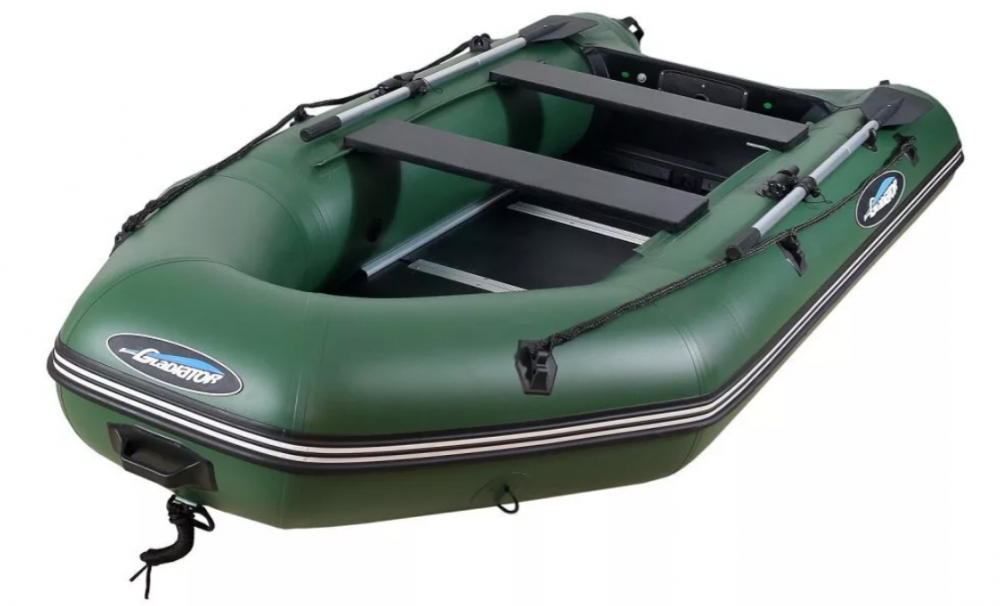 МОТОРНО-ГРЕБНАЯ ЛОДКА ПВХ GLADIATOR А 340 ТК С ФАНЕРНЫМ ПОЛОМ в Хабаровске