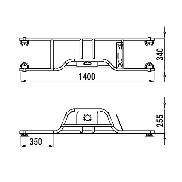Стойка рулевая с бортовым креплением малая в Хабаровске
