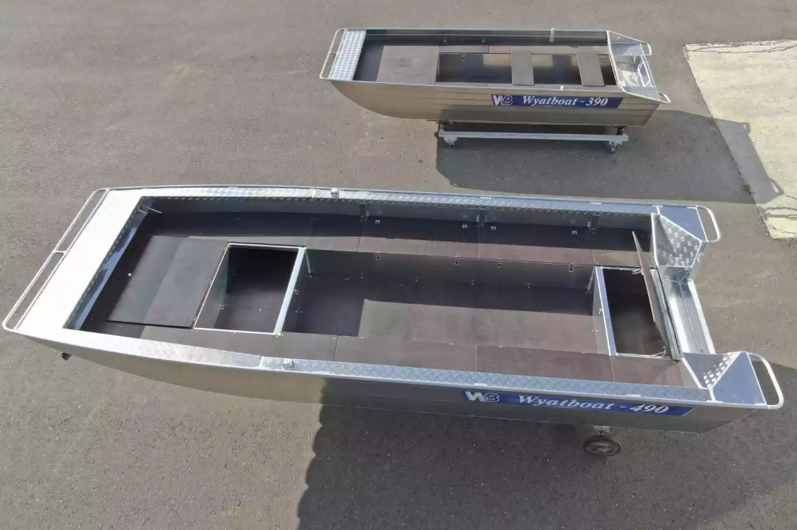 Алюминиевая лодка Wyatboat-490 Jonboat в Хабаровске