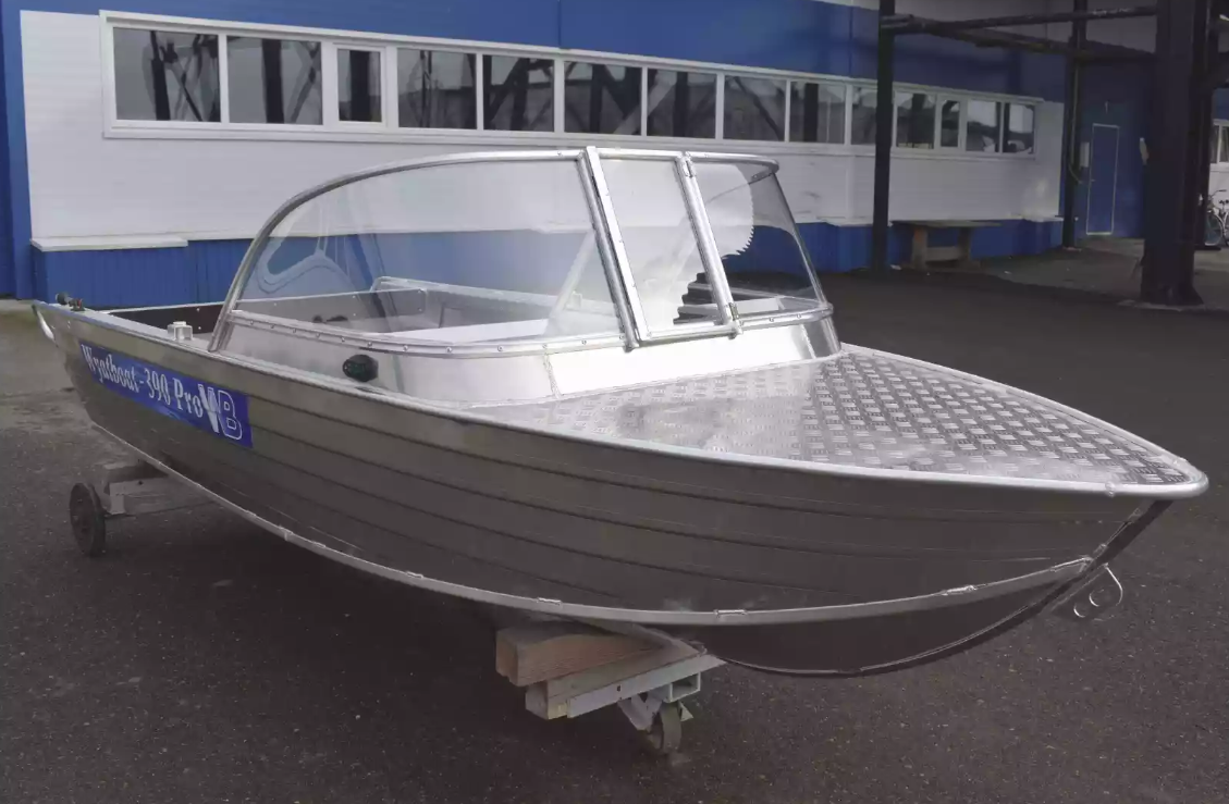 Алюминиевая лодка Wyatboat-390 Pro в Хабаровске