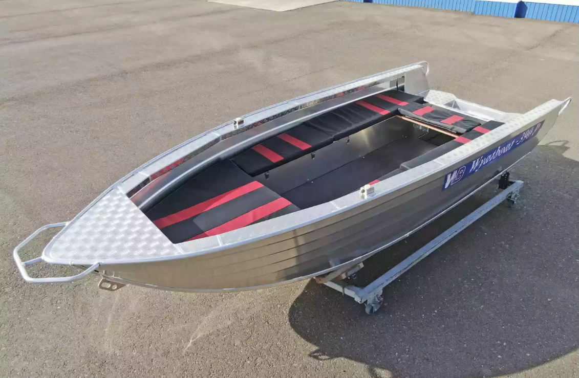 Алюминиевая лодка Wyatboat-390РМ увеличенный борт в Хабаровске