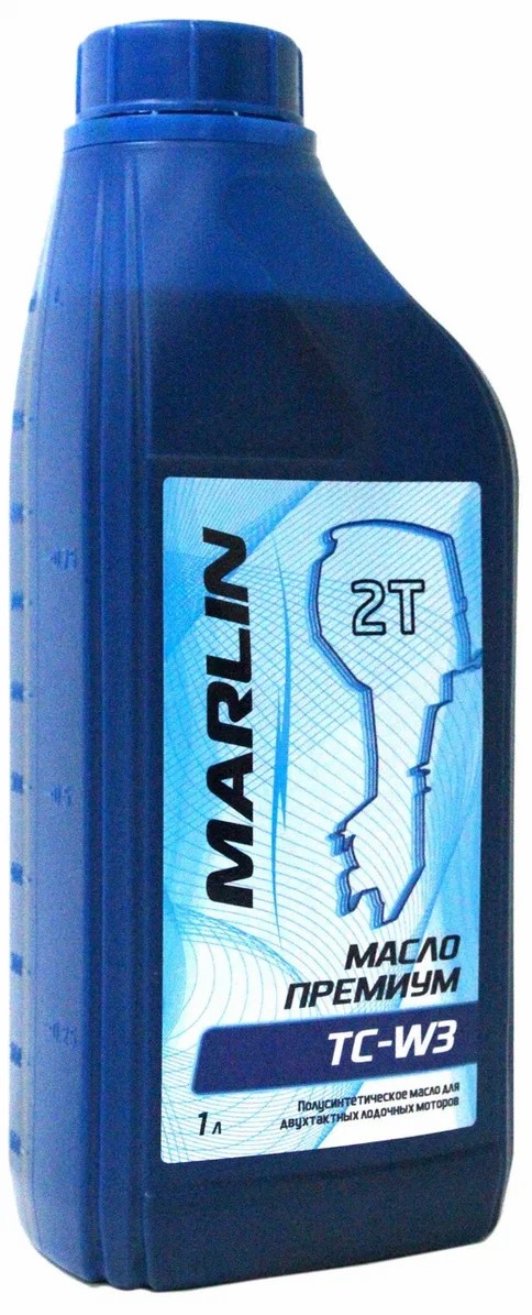МАСЛО ПОЛУСИНТЕТИЧЕСКОЕ MARLIN ПРЕМИУМ 2Т, TC-W3, 1 ЛИТР в Хабаровске