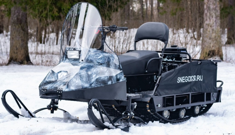Миниснегоход Бурлак Егерь Экспедитор 15 л.с. , реверс, тормоз, капот белый в Хабаровске