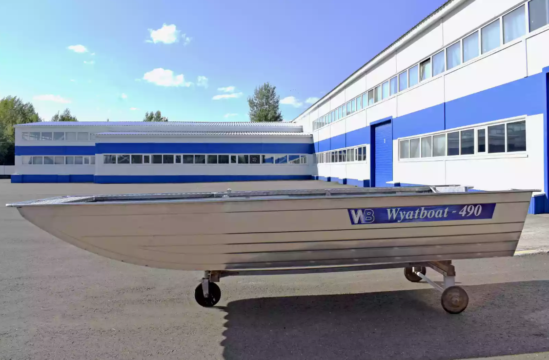 Алюминиевая лодка Wyatboat-490 Jonboat в Хабаровске