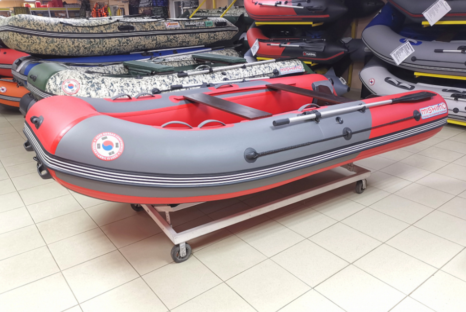КОМПЛЕКТ Лодка MISHIMO PRO 350 + ЛОДОЧНЫЙ МОТОР MARLIN MP 9.9 (20) AMHS PRO в Хабаровске