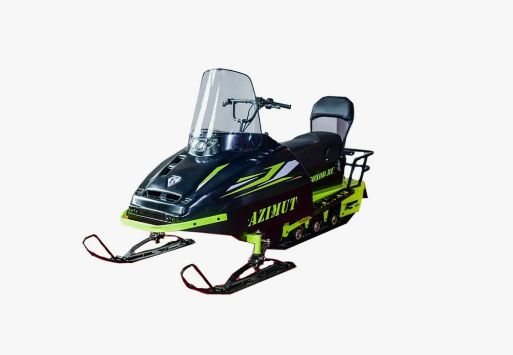 Миниснегоход Бурлак Азимут 20 л.с. , эл.запуск, реверс, тормоз гидравл, капот черный в Хабаровске