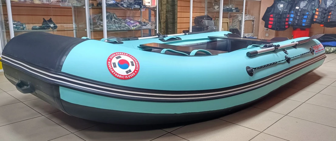 КОМПЛЕКТ ЛОДКА MISHIMO LITE 350 + МОТОР 9,8 Л.С. в Хабаровске