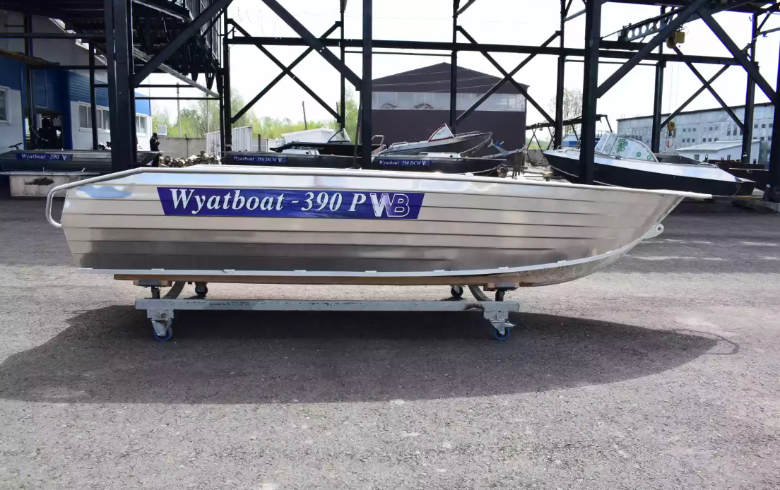 Алюминиевая лодка Wyatboat-390Р Увеличенный борт в Хабаровске