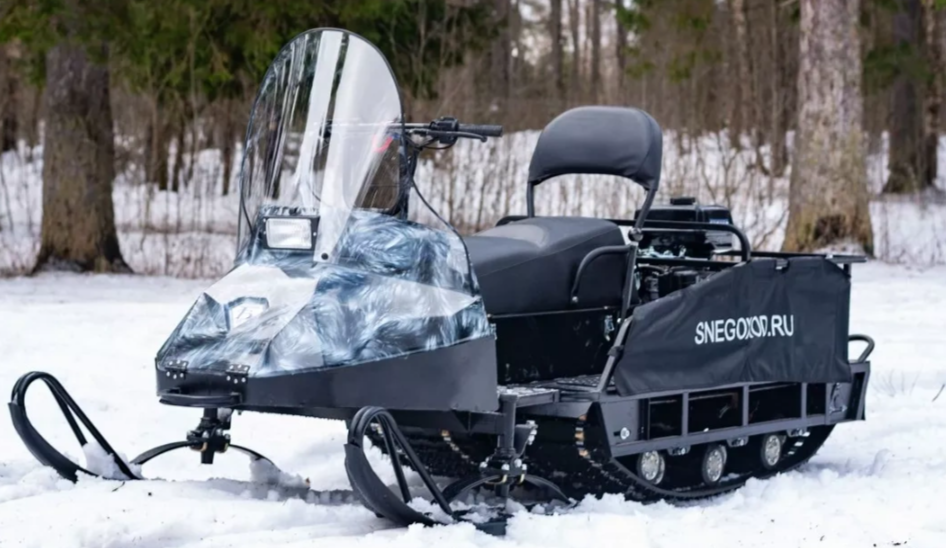 Миниснегоход Егерь Экспедитор 20 л.с. , реверс, тормоз, капот белый в Хабаровске