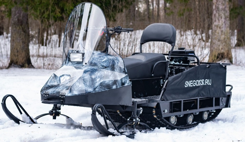 Миниснегоход Бурлак Егерь Экспедитор 15 л.с. , реверс, тормоз, капот белый в Хабаровске