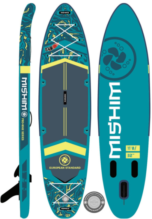 SUP (САП) Доска MISHIMO PRO-MAX Light Teal 11’ (335см) в Хабаровске