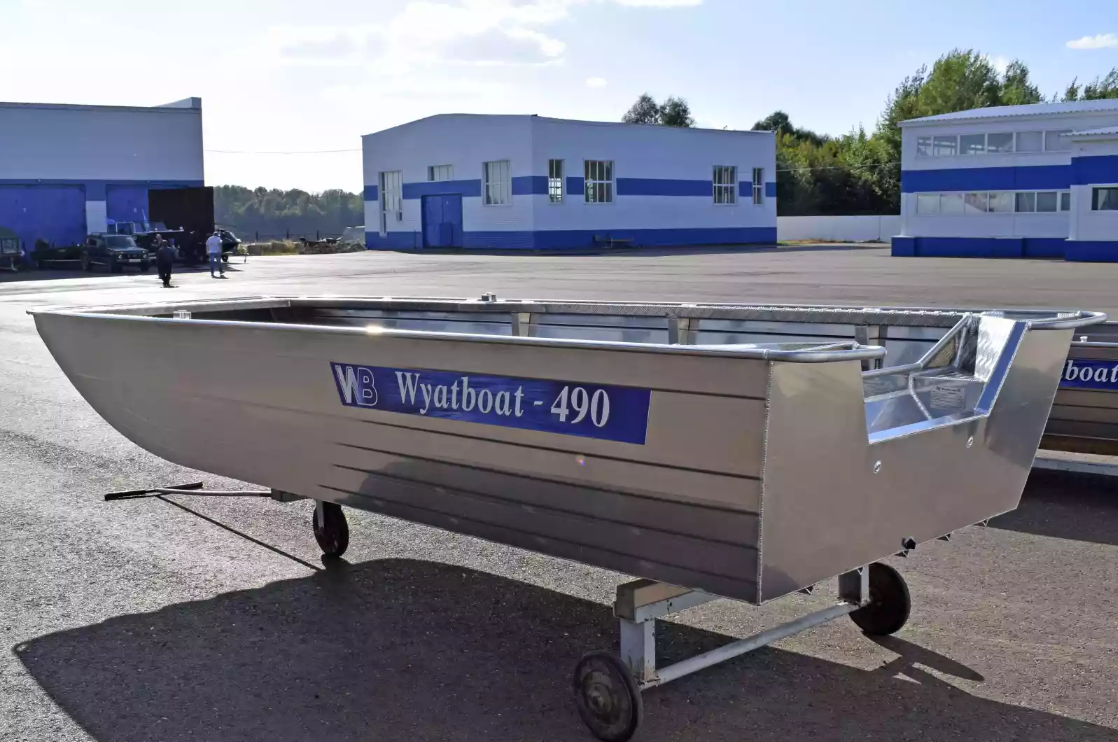 Алюминиевая лодка Wyatboat-490 Jonboat в Хабаровске
