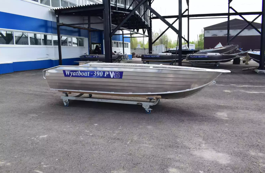 Алюминиевая лодка Wyatboat-390Р Увеличенный борт в Хабаровске