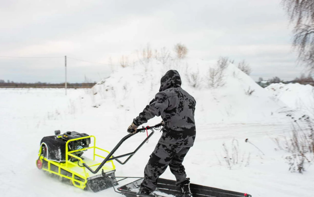 Мотобуксировщик Бурлак ХОЗЯИН-1 (капот ткань) в Хабаровске