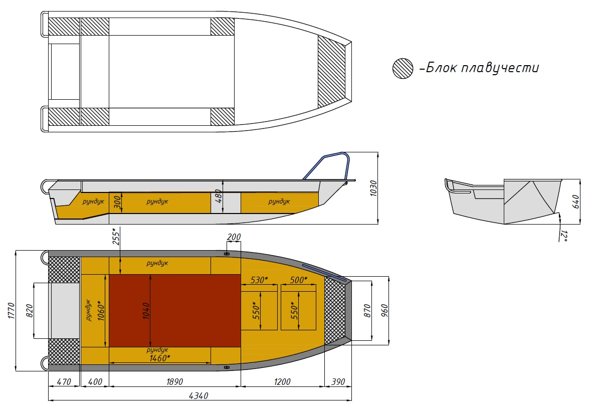 Алюминиевая лодка  Wyatboat-430 Master Fish в Хабаровске