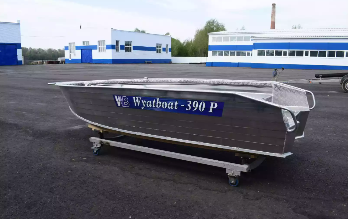 Алюминиевая лодка Wyatboat-390Р Увеличенный борт в Хабаровске