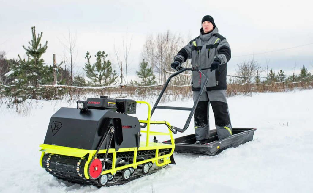 Мотобуксировщик Бурлак ХОЗЯИН-1 (капот ткань) в Хабаровске