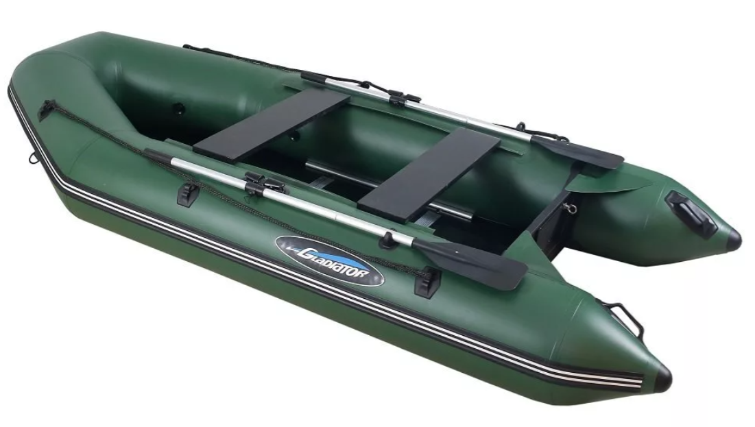 МОТОРНО-ГРЕБНАЯ ЛОДКА ПВХ GLADIATOR А 340 ТК С ФАНЕРНЫМ ПОЛОМ в Хабаровске