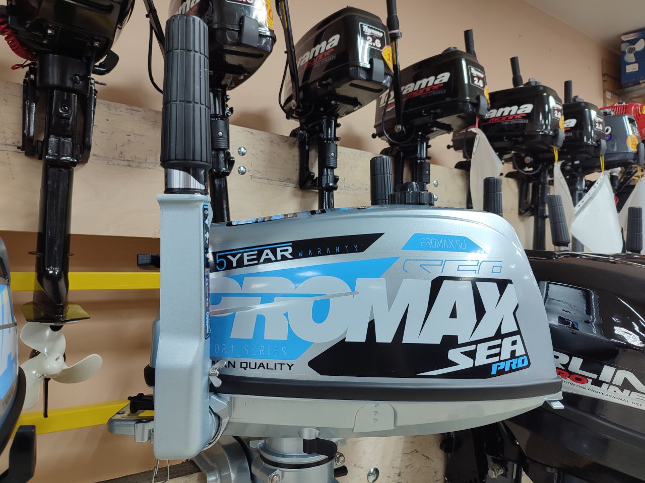 Лодочный мотор PROMAX SP5FHS (внешний бак 12 л) в Хабаровске