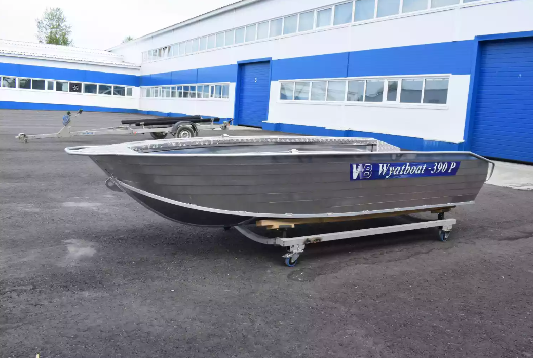 Алюминиевая лодка Wyatboat-390Р Увеличенный борт в Хабаровске