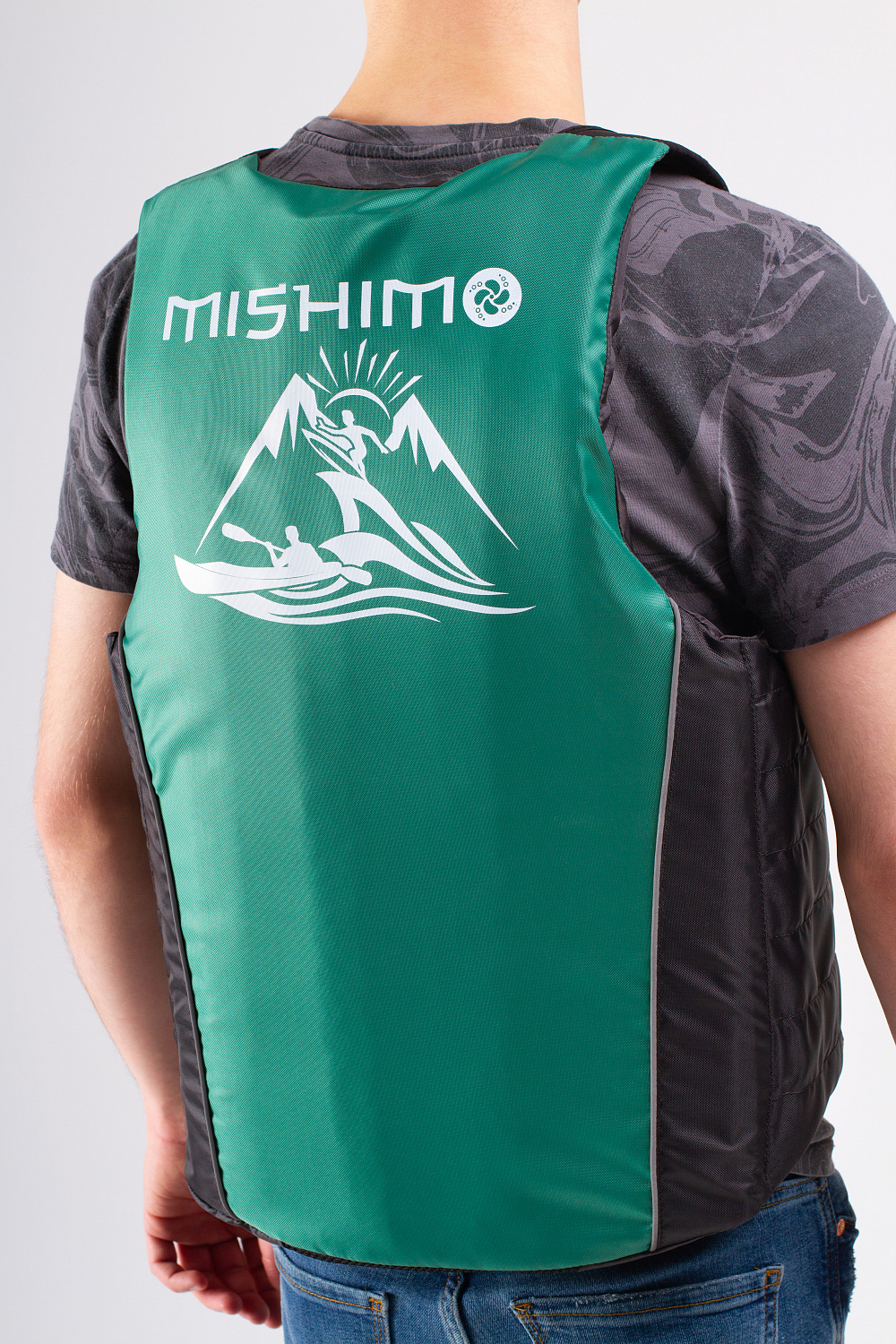 Жилет спасательный MISHIMO PRO Премиум качества Черно-зеленый в Хабаровске