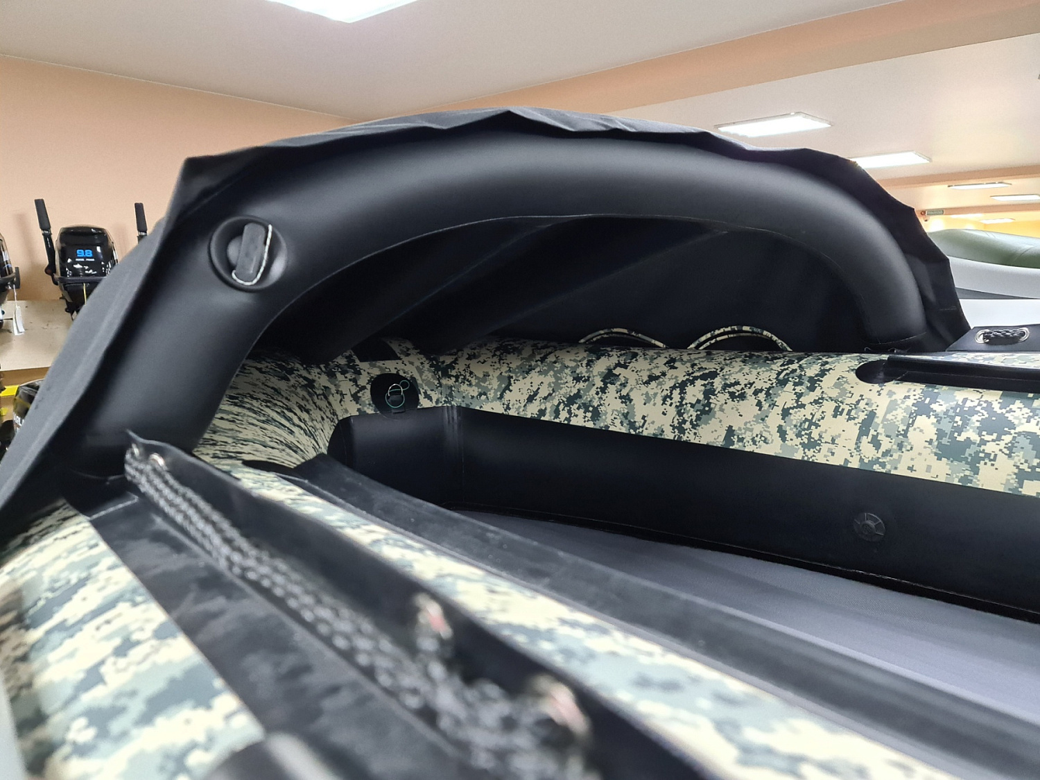 КОМПЛЕКТ НОСОВОГО ТЕНТА К ЛОДКЕ SMARINE AIR MAX 380 ЧЕРНЫЙ в Хабаровске