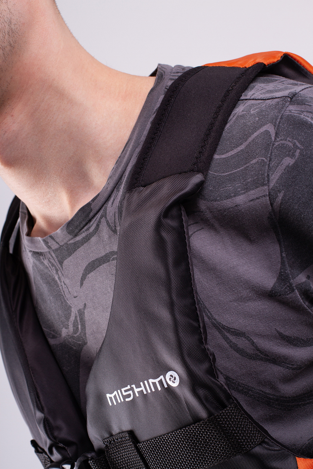 Жилет спасательный MISHIMO PRO Премиум качества Черно-оранжевый в Хабаровске