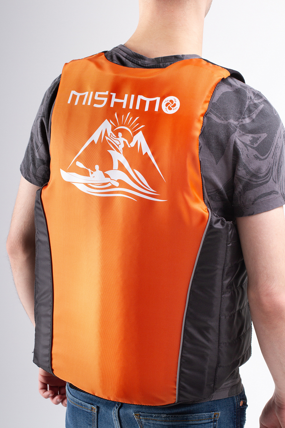 Жилет спасательный MISHIMO PRO Премиум качества Черно-оранжевый в Хабаровске
