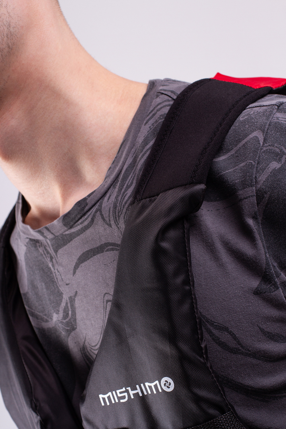 Жилет спасательный MISHIMO PRO Премиум качества Черно-красный в Хабаровске